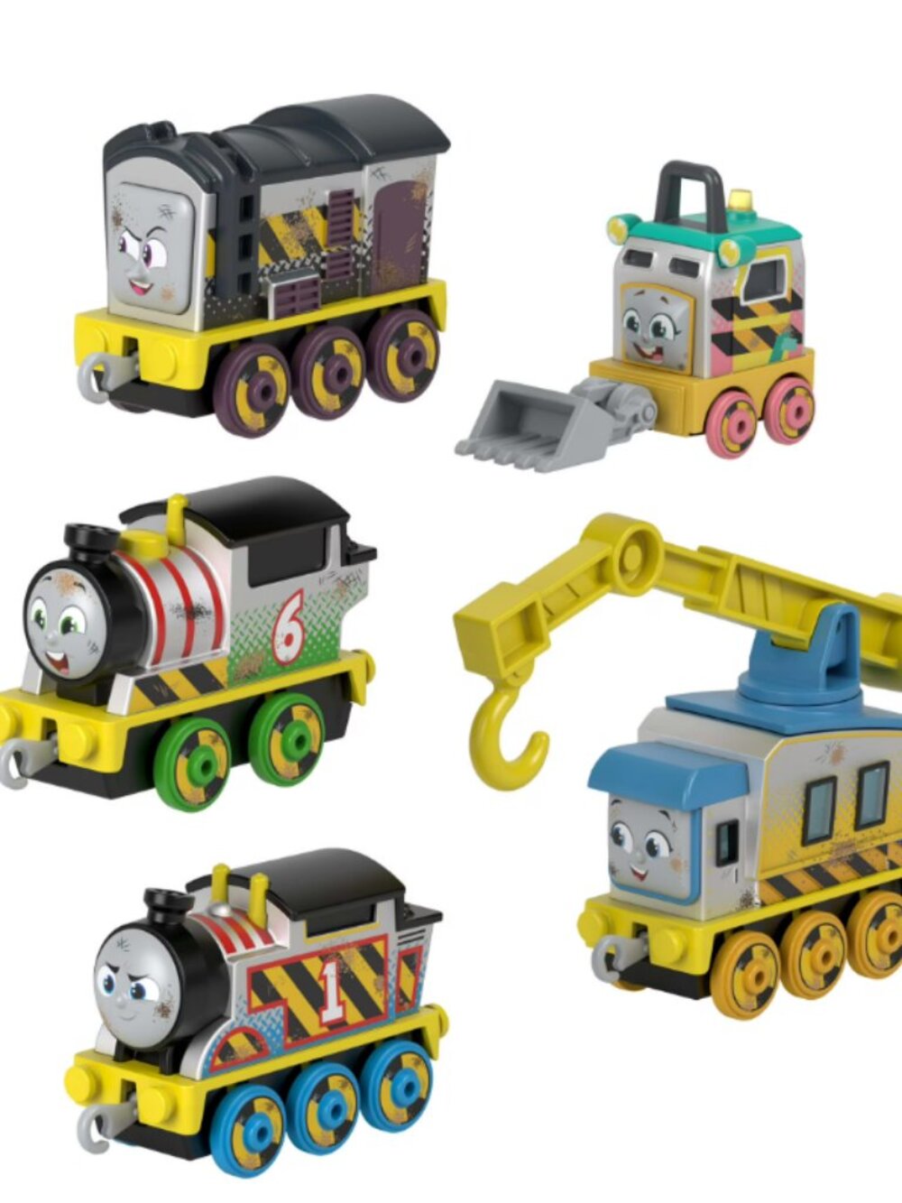 Thomas The Train & Friends Diecast Vehicle Set Construction Crew 5 Piece Set NEW